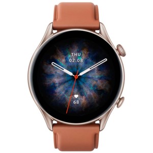 Relógio Inteligente Amazfit GTR 3 Pro Brown Leather