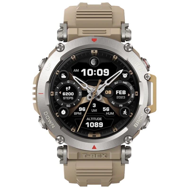  Amazfit T-Rex 2 - Reloj inteligente para hombre, doble