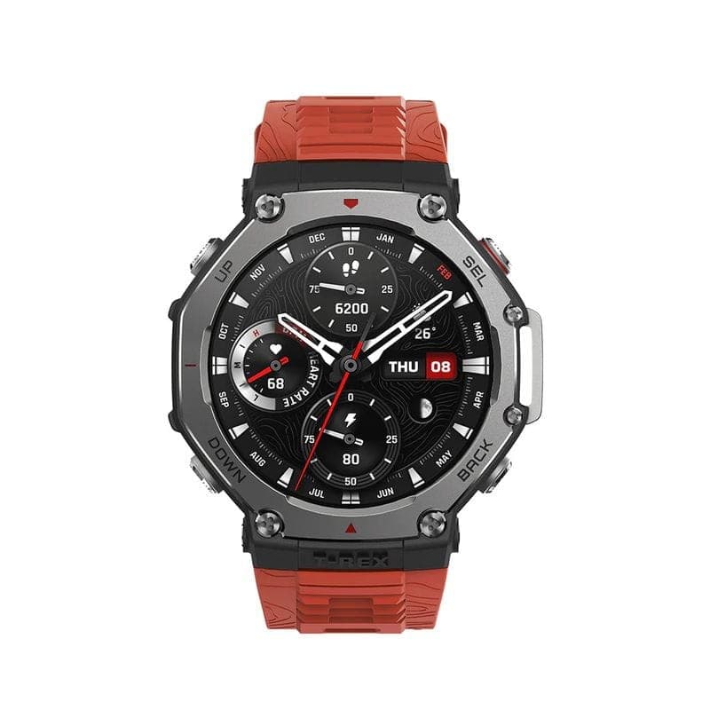 Frente de Amazfit T-Rex 3 Lava - Relógio inteligente