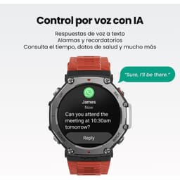 Controlo por voz de Amazfit T-Rex 3 Lava - Relógio inteligente