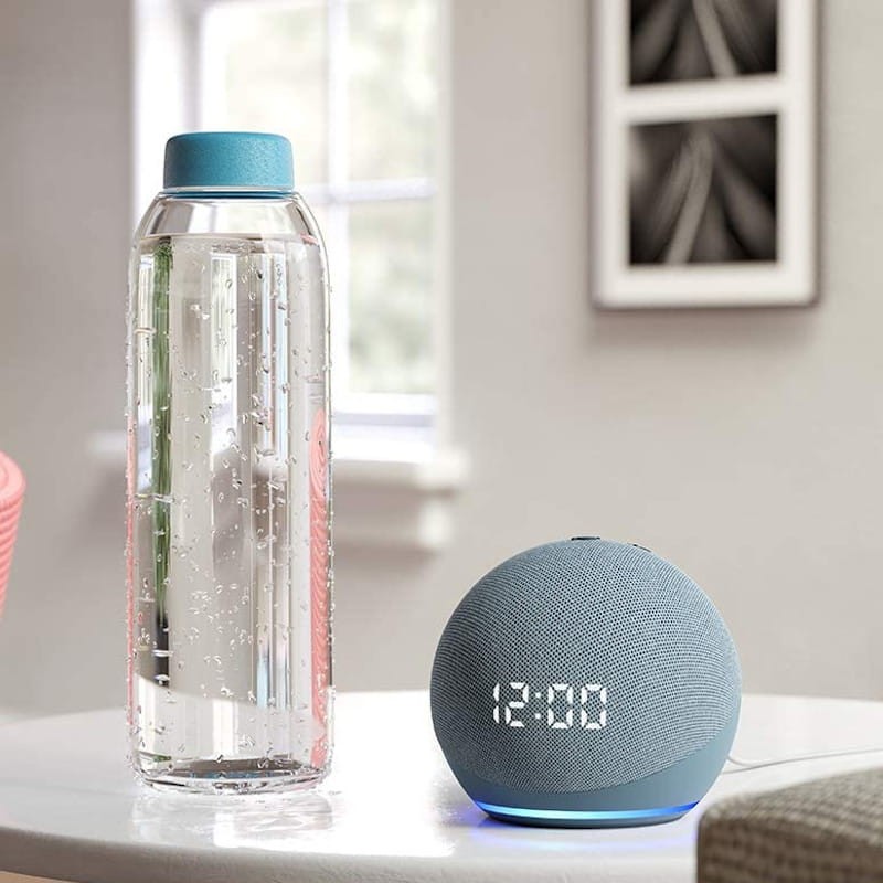 Amazon Echo Dot 4 Gen com relógio azul - Coluna Inteligente Alexa - Item1