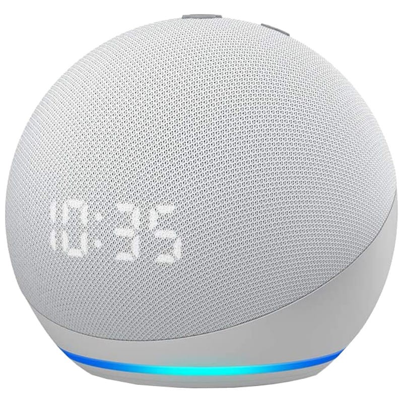 Amazon Echo Dot 4 Gen With White Clock - Alexa Smart Speaker