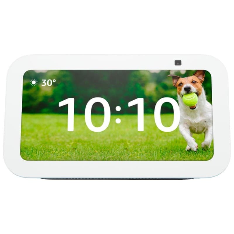 vue de face de l'Amazon Echo Show 5 (3ème génération) Blue Grey