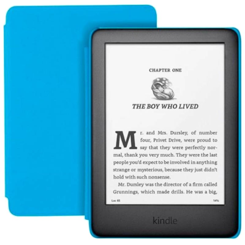 Kindle Kids 10th 8GB WiFi con funda Azul, el ebook diseñado para los  más pequeños