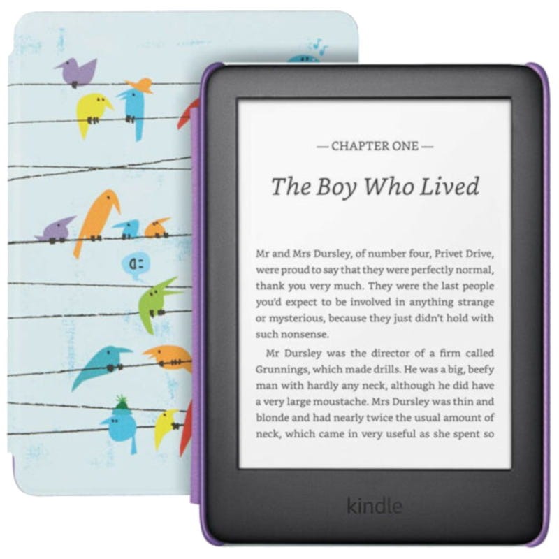 Amazon Kindle Kids 10ª capa WiFi de 8 GB Pássaros e arco-íris, o e-book pensado para os mais pequenos - Item