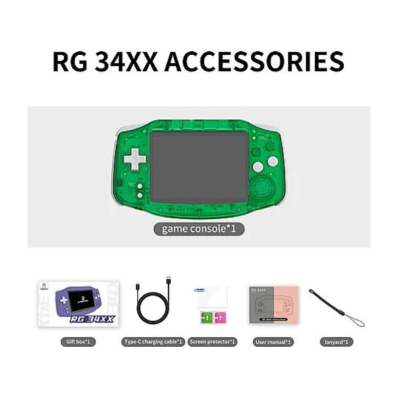 Anbernic RG34XX 32 Go Vert - Ítem7