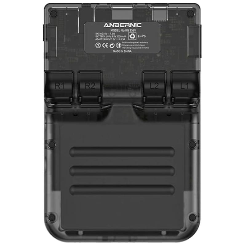 Consola Portátil Retro Anbernic RG353V 16GB + 64GB Preto Transparente - Item1