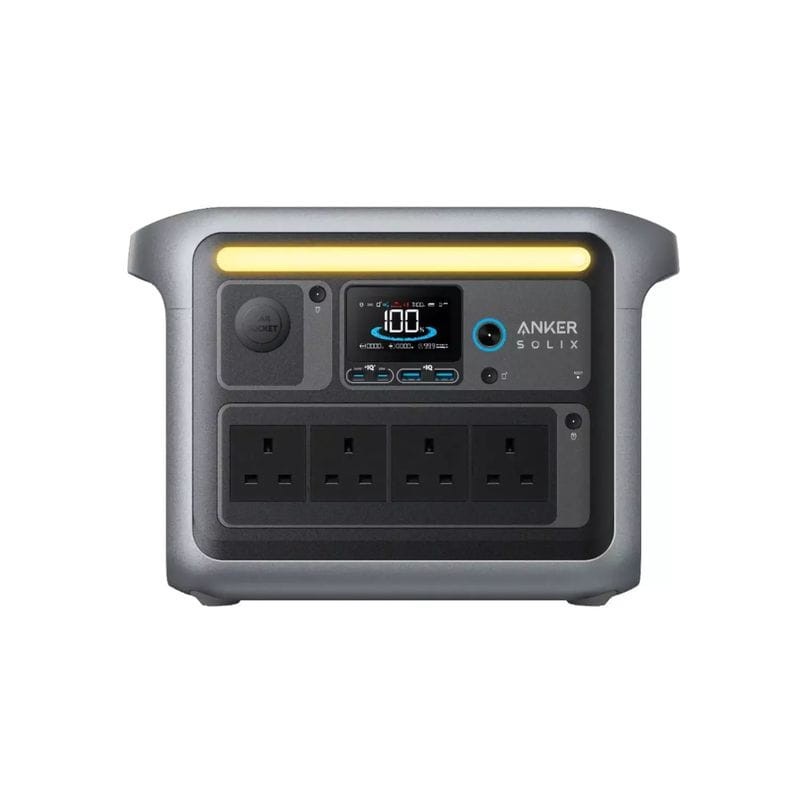 Anker Solix C1000 Estación de Energía Portátil, 800 W (pico de 2400 W), Carga completa en 58 minutos, Batería LiFePO4 de 1056 Wh Negro - Ítem1