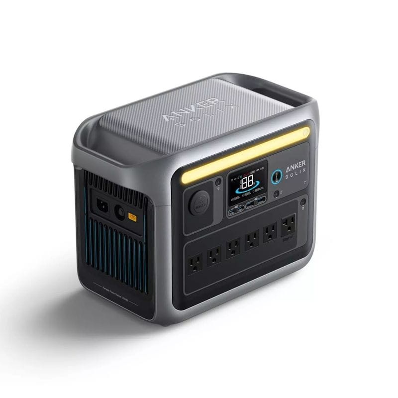 Anker Solix C1000 Estación de Energía Portátil, 800 W (pico de 2400 W), Carga completa en 58 minutos, Batería LiFePO4 de 1056 Wh Negro - Ítem2