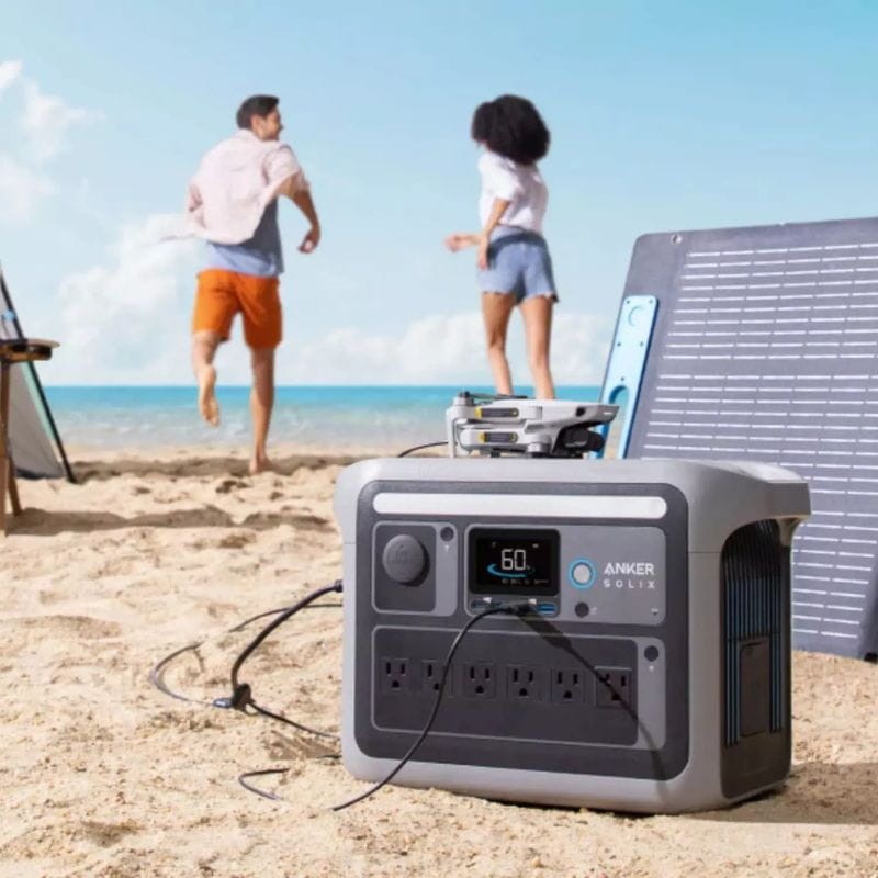 Anker Solix C1000 Estación de Energía Portátil, 800 W (pico de 2400 W), Carga completa en 58 minutos, Batería LiFePO4 de 1056 Wh Negro - Ítem5