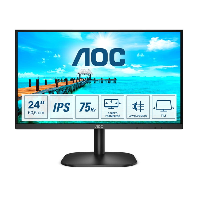 AOC 24B2XH Moniteur 23.8 FullHD IPS LED Noir - Ítem6