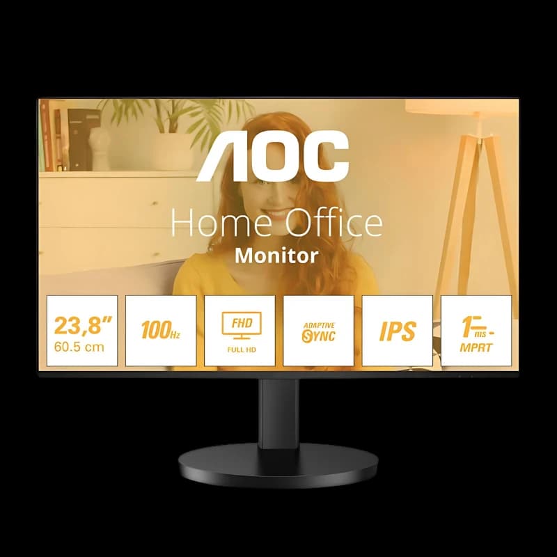 AOC 24B3CA2 23.8 Full HD IPS 100 Hz Preto - Monitor para PC