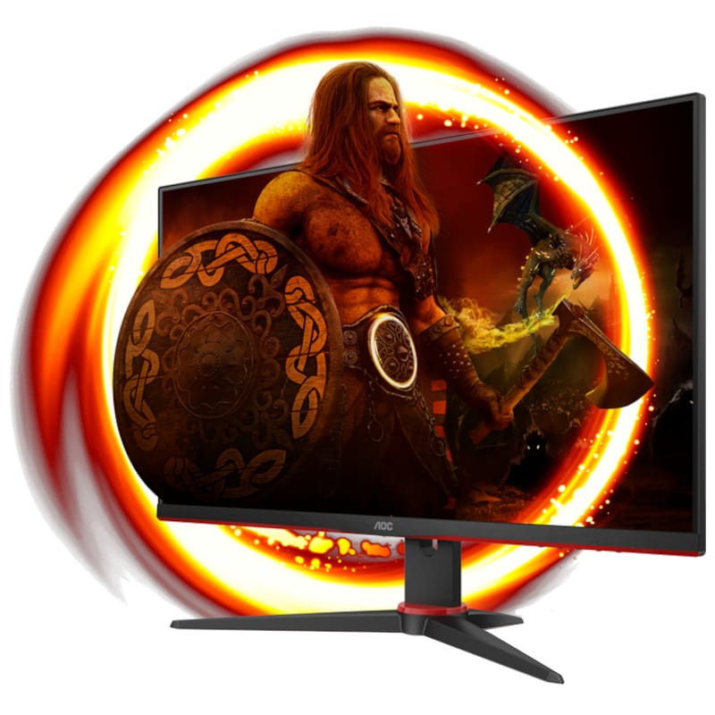 AOC 24G2SAE/BK 23.8 FullHD VA 165 Hz Freesync Premium Negro/Rojo - Monitor gaming - Ítem9