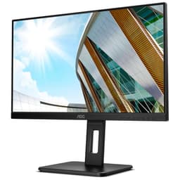 AOC 24P2Q 23.8 FullHD FreeSync - Vue avant du moniteur PC côté gauche