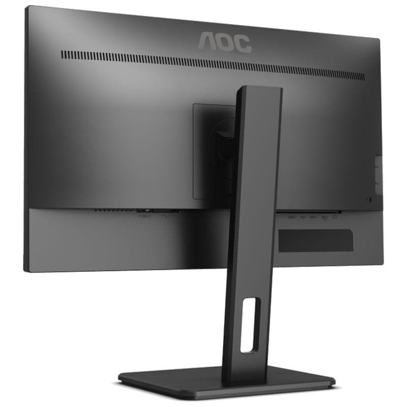 AOC 24P2Q 23.8 FullHD FreeSync - Vue arrière du moniteur PC côté gauche
