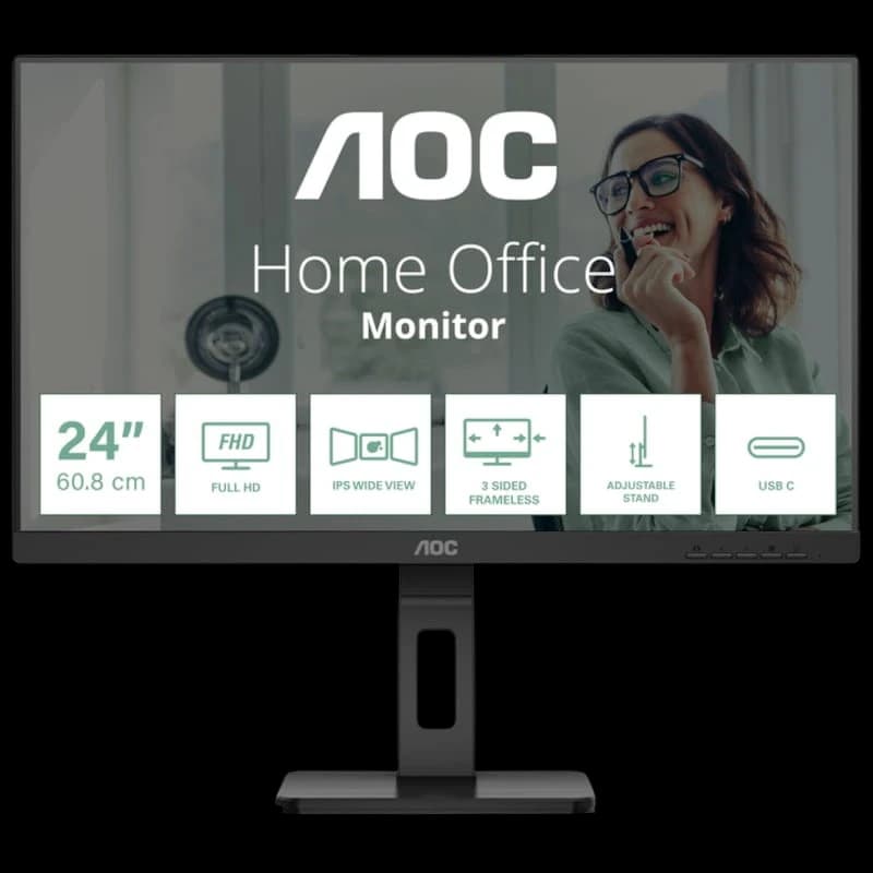AOC 24P3CV 23.8 FullHD IPS Preto - Monitor de PC
