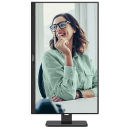AOC 24P3CV 23.8 Full HD IPS Preto - Ecra Vertical de Vista Frontal do Monitor de PC