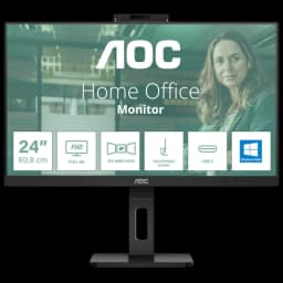 AOC 24P3CW 23.8 FullHD IPS Webcam Preto - Monitor para PC