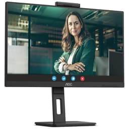 AOC 24P3CW 23.8 FullHD LED Preto - Monitor de PC vista frontal lado direito