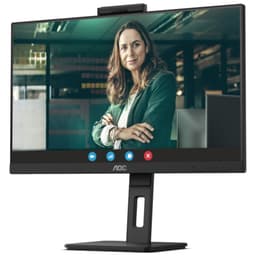 AOC 24P3CW 23.8 FullHD LED Preto - Monitor de PC vista frontal lado esquerdo