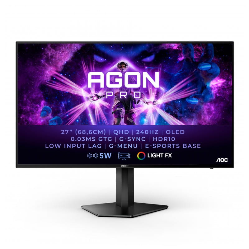 AOC AG276QZD 26.5 QHD OLED Soporte eSports Negro - Monitor PC - Ítem