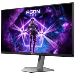 AOC AGON PRO AG276QZD2 27 QHD QD-OLED 240 Hz Cinzento - Monitor de jogos Vista frontal lado esquerdo