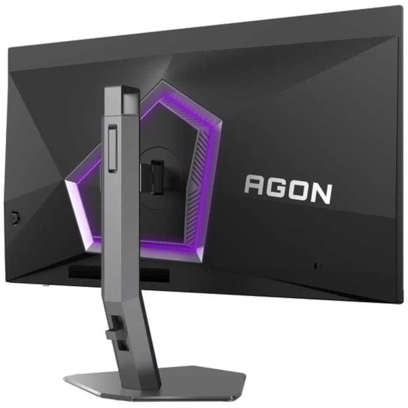AOC AGON PRO AG276QZD2 27 QHD QD-OLED 240 Hz Cinzento - Monitor de jogos vista traseira lado direito