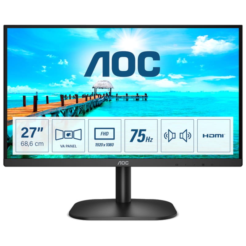 AOC B2 27B2AM LED display 68,6 cm (27) 1920 x 1080 Pixeles Full HD Negro - Item