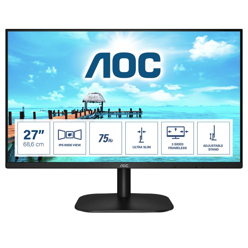 AOC B2 27B2H/EU Monitor 27 FullHD IPS LED Negro - Ítem1