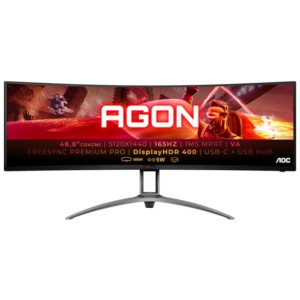 AOC - Monitor curvo para juegos Agon de 49 pulgadas, doble QHD 5120 x 1440  a 120 Hz, panel VA : : Electrónicos