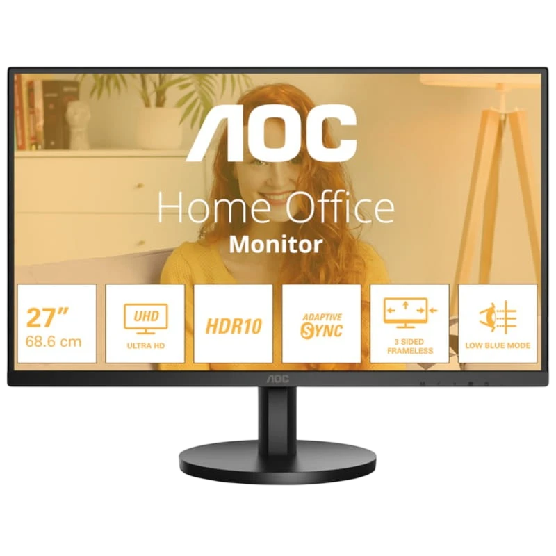 AOC B3 U27B3M 27 4K Ultra HD VA AdaptiveSync Preto - Monitor para PC - Item