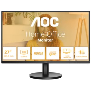 AOC B3 U27B3M 27 4K Ultra HD VA AdaptiveSync Preto - Monitor para PC