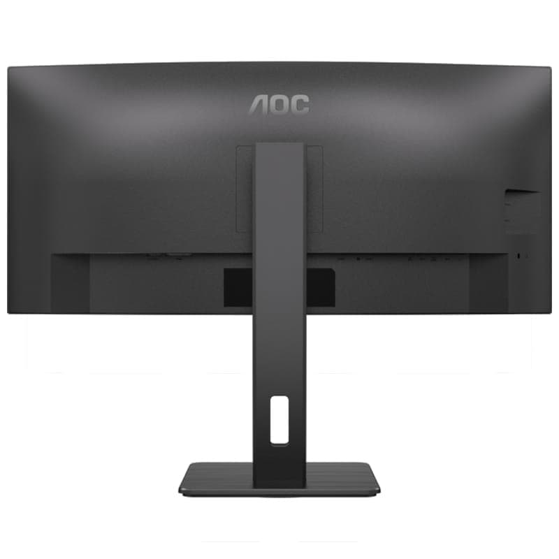 AOC CU34P3CV 34 UltraWide Quad HD VA Curvo Preto - Vista Traseira do Monitor de PC