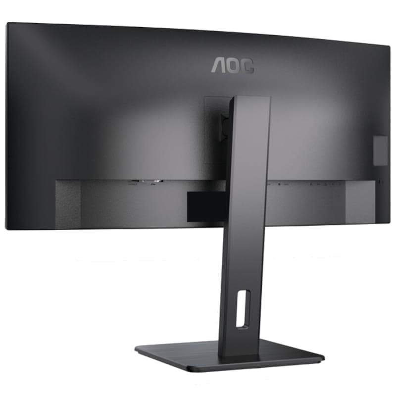 AOC CU34P3CV 34 UltraWide Quad HD VA Curvo Preto - Monitor de PC Vista Traseira Lado Esquerdo