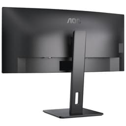 AOC CU34P3CV 34 UltraWide Quad HD VA Curvo Preto - Monitor de PC Vista Traseira Lado Esquerdo