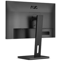 AOC E3 24E3QAF 24 FHD IPS Preto - Monitor de PC Vista Traseira Lado Esquerdo