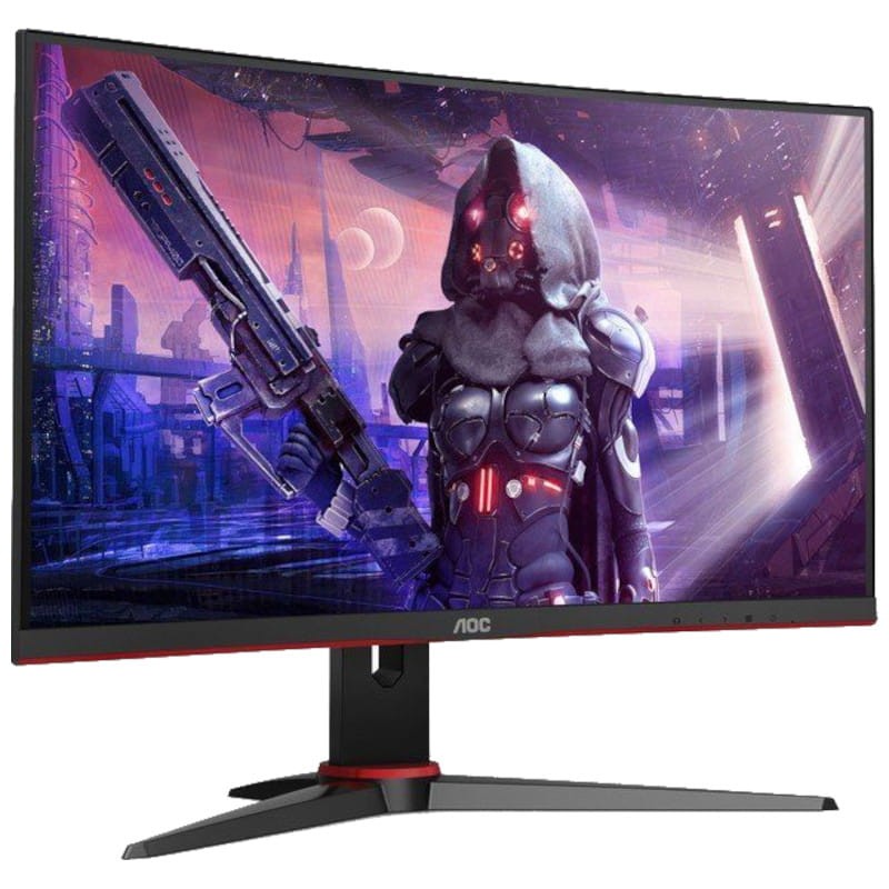 AOC G2 C24G2AE/BK 23.6 FullHD VA Curvo 165Hz FreeSync Premium Vermelho - Monitor Gaming - Item3