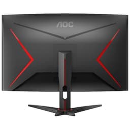 Vista trasera de AOC G2 C32G2ZE/BK 32 Full HD VA 240 Hz Curva FreeSync Negro Rojo - Monitor Gaming