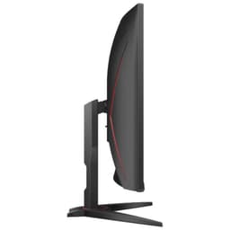 Lateral de AOC G2 C32G2ZE/BK 32 Full HD VA 240 Hz Curva FreeSync Negro Rojo - Monitor Gaming