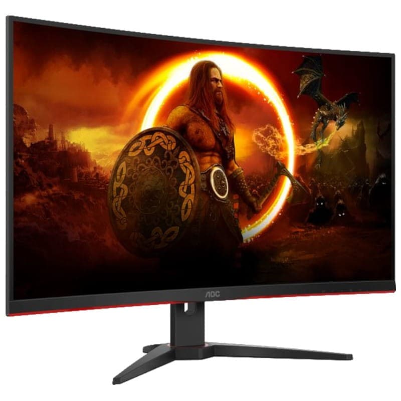 Resolución FullHD de AOC G2 C32G2ZE/BK 32 Full HD VA 240 Hz Curva FreeSync Negro Rojo - Monitor Gaming