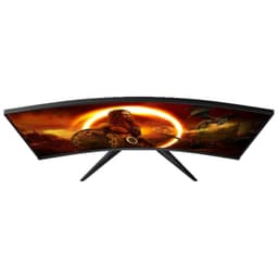 Desde arriba AOC G2 C32G2ZE/BK 32 Full HD VA 240 Hz Curva FreeSync Negro Rojo - Monitor Gaming
