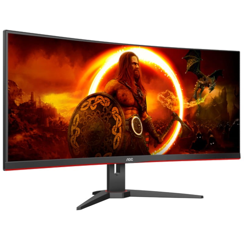 AOC G2 CU34G2XE/BK 34 WQHD VA Ultrawide Curvo 144 Hz Negro, Rojo - Monitor Gaming - Ítem1