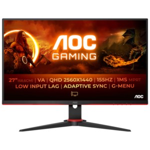 AOC G2 Q27G2E/BK 27 2K QHD VA 155 Hz Freesync Premium Negro Rojo - Monitor PC