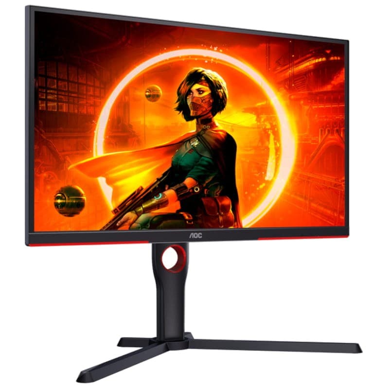 AOC G3 25G3ZM/BK 24,5 WLED Full HD VA Noir – Moniteur PC Vue avant côté droit