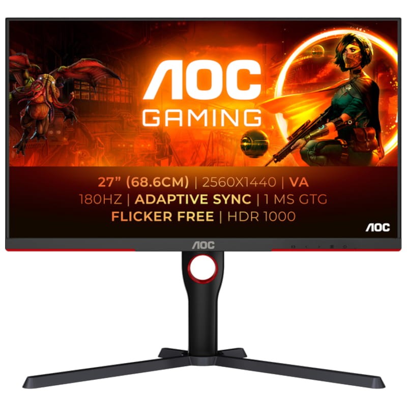 AOC G3 Q27G3XMN/BK 272K Ultra HD LED HDR 1000 Negro - Monitor - Ítem