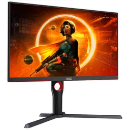 AOC G3 Q27G3XMN/BK 272K Ultra HD LED HDR 1000 Noir - Moniteur Vue Avant Côté Droit