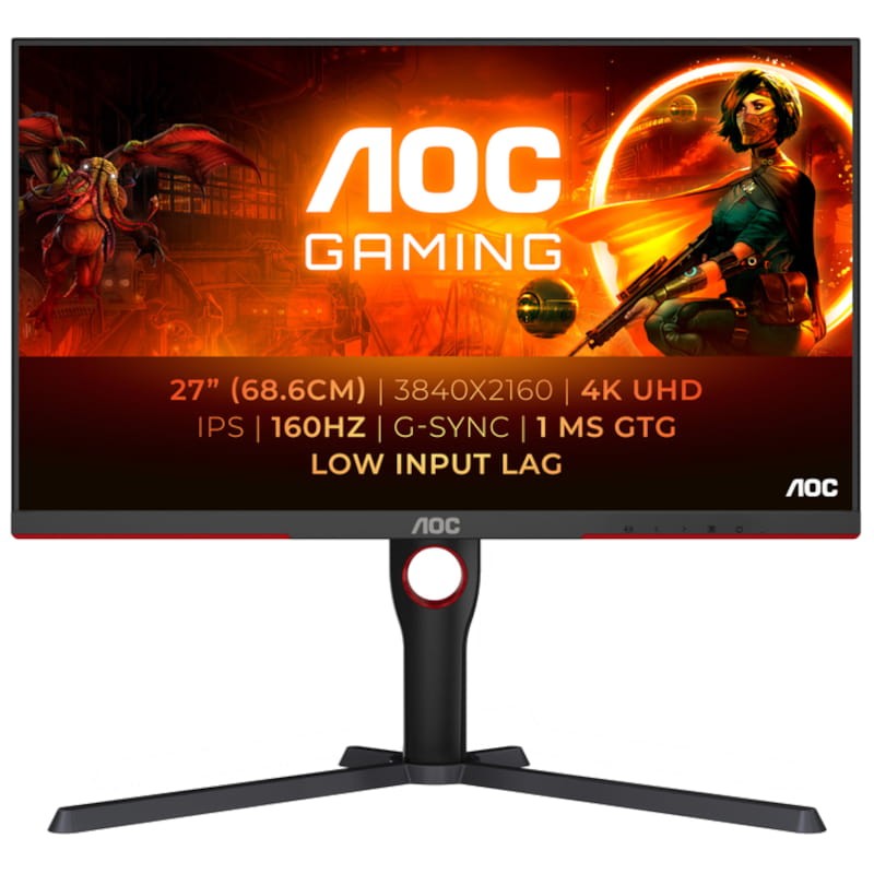 AOC G3 U27G3X/BK 27 4K UHD 160 Hz G-SYNC Negro, Rojo - Monitor Gaming - Ítem