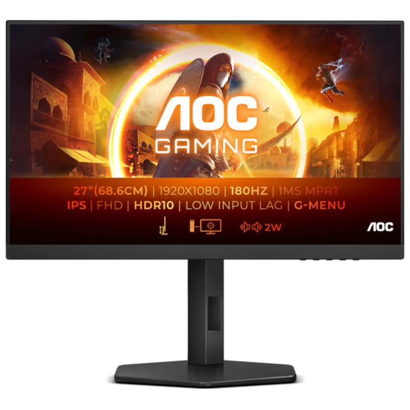 AOC G4 27G4X 27 Full HD Fast IPS G-SYNC NVIDIA Preto - Monitor para PC - Item