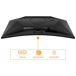 AOC G4 CQ32G4VE 32 QHD VA Adaptive Sync Preto, Cinzento - Ligações para monitor de PC