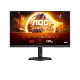 AOC G4 Q27G4XF 27 QHD OLED Frameless - imagem frontal do monitor de PC com especificações